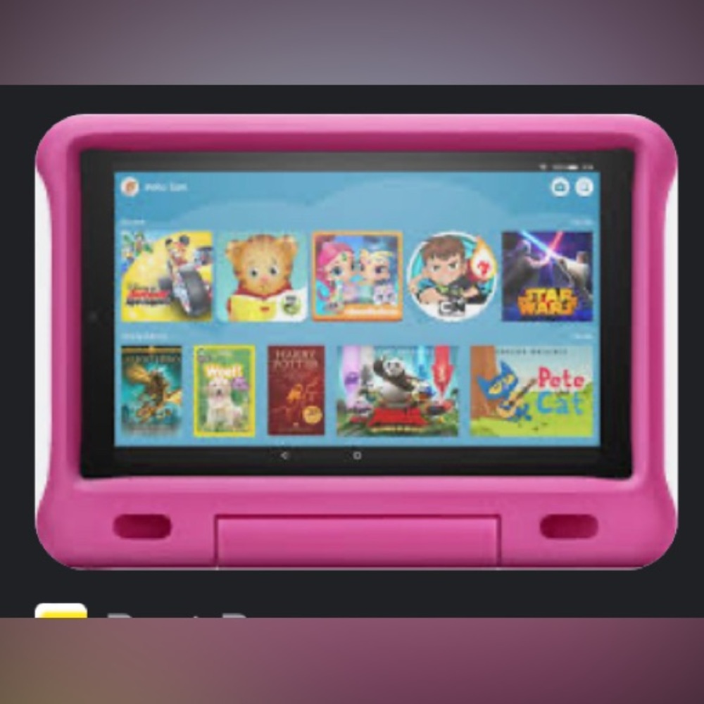 Pink kids tablet